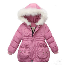 Load image into Gallery viewer, Baby Girls Coat &amp; Jacket Children Outerwear winter Hooded coats Winter Jacket Fashion Kids Coat children's Warm Girls clothing