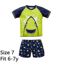 Load image into Gallery viewer, Baby Swimwear Summer Animal Boys 2 Pcs Swimsuit Shark Bathing Suit Swimwear Kids Bathing Suit Beach Wear Cartoon Swimsuit