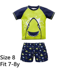 Load image into Gallery viewer, Baby Swimwear Summer Animal Boys 2 Pcs Swimsuit Shark Bathing Suit Swimwear Kids Bathing Suit Beach Wear Cartoon Swimsuit