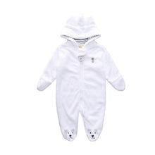 Load image into Gallery viewer, 2019 Autumn New Jumpsuit Newborn Baby Boys Girls Cartoon Polyester Clothes Infant Baby Winter Warm Outwear Hoodie Pajamas