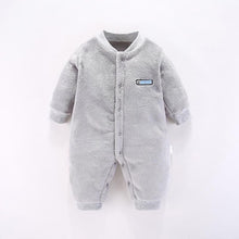 Load image into Gallery viewer, 2019 Autumn New Jumpsuit Newborn Baby Boys Girls Cartoon Polyester Clothes Infant Baby Winter Warm Outwear Hoodie Pajamas
