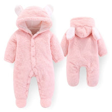 Load image into Gallery viewer, 2019 Autumn New Jumpsuit Newborn Baby Boys Girls Cartoon Polyester Clothes Infant Baby Winter Warm Outwear Hoodie Pajamas