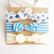 Load image into Gallery viewer, 3Pc/Set Baby Headband For Girls Flower Rabbit Ear Baby Bows Haarband Baby Turban Hair Accessories Newborn Infant Girl Headband