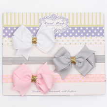 Load image into Gallery viewer, 3Pc/Set Baby Headband For Girls Flower Rabbit Ear Baby Bows Haarband Baby Turban Hair Accessories Newborn Infant Girl Headband