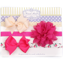 Load image into Gallery viewer, 3Pc/Set Baby Headband For Girls Flower Rabbit Ear Baby Bows Haarband Baby Turban Hair Accessories Newborn Infant Girl Headband