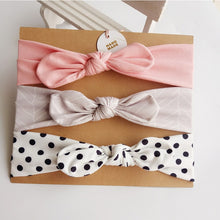 Load image into Gallery viewer, 3Pc/Set Baby Headband For Girls Flower Rabbit Ear Baby Bows Haarband Baby Turban Hair Accessories Newborn Infant Girl Headband