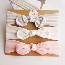 Load image into Gallery viewer, 3Pc/Set Baby Headband For Girls Flower Rabbit Ear Baby Bows Haarband Baby Turban Hair Accessories Newborn Infant Girl Headband