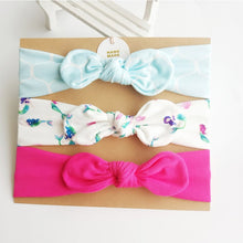 Load image into Gallery viewer, 3Pc/Set Baby Headband For Girls Flower Rabbit Ear Baby Bows Haarband Baby Turban Hair Accessories Newborn Infant Girl Headband