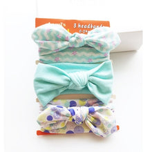 Load image into Gallery viewer, 3Pc/Set Baby Headband For Girls Flower Rabbit Ear Baby Bows Haarband Baby Turban Hair Accessories Newborn Infant Girl Headband