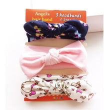 Load image into Gallery viewer, 3Pc/Set Baby Headband For Girls Flower Rabbit Ear Baby Bows Haarband Baby Turban Hair Accessories Newborn Infant Girl Headband