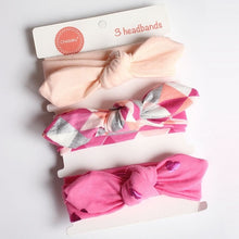 Load image into Gallery viewer, 3Pc/Set Baby Headband For Girls Flower Rabbit Ear Baby Bows Haarband Baby Turban Hair Accessories Newborn Infant Girl Headband