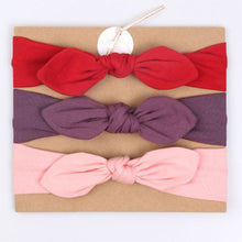 Load image into Gallery viewer, 3Pc/Set Baby Headband For Girls Flower Rabbit Ear Baby Bows Haarband Baby Turban Hair Accessories Newborn Infant Girl Headband