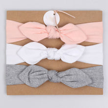 Load image into Gallery viewer, 3Pc/Set Baby Headband For Girls Flower Rabbit Ear Baby Bows Haarband Baby Turban Hair Accessories Newborn Infant Girl Headband