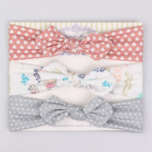 Load image into Gallery viewer, 3Pc/Set Baby Headband For Girls Flower Rabbit Ear Baby Bows Haarband Baby Turban Hair Accessories Newborn Infant Girl Headband