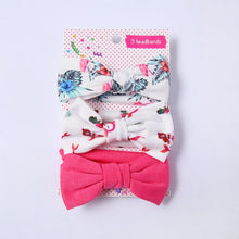 Load image into Gallery viewer, 3Pc/Set Baby Headband For Girls Flower Rabbit Ear Baby Bows Haarband Baby Turban Hair Accessories Newborn Infant Girl Headband