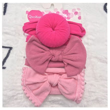Load image into Gallery viewer, 3Pc/Set Baby Headband For Girls Flower Rabbit Ear Baby Bows Haarband Baby Turban Hair Accessories Newborn Infant Girl Headband