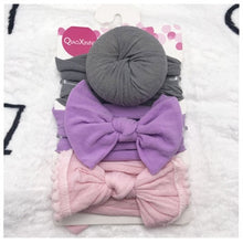 Load image into Gallery viewer, 3Pc/Set Baby Headband For Girls Flower Rabbit Ear Baby Bows Haarband Baby Turban Hair Accessories Newborn Infant Girl Headband