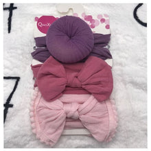 Load image into Gallery viewer, 3Pc/Set Baby Headband For Girls Flower Rabbit Ear Baby Bows Haarband Baby Turban Hair Accessories Newborn Infant Girl Headband