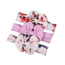 Load image into Gallery viewer, 3Pc/Set Baby Headband For Girls Flower Rabbit Ear Baby Bows Haarband Baby Turban Hair Accessories Newborn Infant Girl Headband