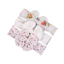 Load image into Gallery viewer, 3Pc/Set Baby Headband For Girls Flower Rabbit Ear Baby Bows Haarband Baby Turban Hair Accessories Newborn Infant Girl Headband