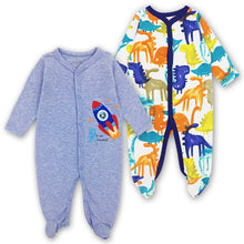 Load image into Gallery viewer, Newborn Baby Girl Clothes Babies Footed Pajamas Romper Jumpsuit Lucky Child Infant Boys 0-12 Months Clothing