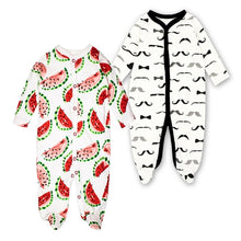 Load image into Gallery viewer, Newborn Baby Girl Clothes Babies Footed Pajamas Romper Jumpsuit Lucky Child Infant Boys 0-12 Months Clothing