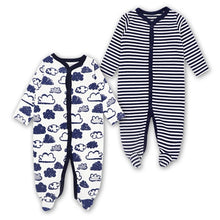 Load image into Gallery viewer, Newborn Baby Girl Clothes Babies Footed Pajamas Romper Jumpsuit Lucky Child Infant Boys 0-12 Months Clothing