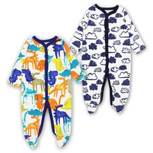 Load image into Gallery viewer, Newborn Baby Girl Clothes Babies Footed Pajamas Romper Jumpsuit Lucky Child Infant Boys 0-12 Months Clothing
