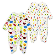 Load image into Gallery viewer, Newborn Baby Girl Clothes Babies Footed Pajamas Romper Jumpsuit Lucky Child Infant Boys 0-12 Months Clothing