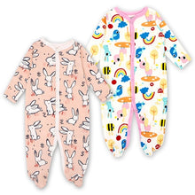Load image into Gallery viewer, Newborn Baby Girl Clothes Babies Footed Pajamas Romper Jumpsuit Lucky Child Infant Boys 0-12 Months Clothing