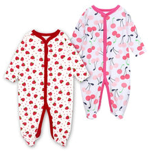 Load image into Gallery viewer, Newborn Baby Girl Clothes Babies Footed Pajamas Romper Jumpsuit Lucky Child Infant Boys 0-12 Months Clothing
