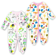 Load image into Gallery viewer, Newborn Baby Girl Clothes Babies Footed Pajamas Romper Jumpsuit Lucky Child Infant Boys 0-12 Months Clothing