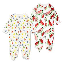Load image into Gallery viewer, Newborn Baby Girl Clothes Babies Footed Pajamas Romper Jumpsuit Lucky Child Infant Boys 0-12 Months Clothing