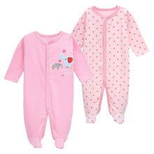 Load image into Gallery viewer, Newborn Baby Girl Clothes Babies Footed Pajamas Romper Jumpsuit Lucky Child Infant Boys 0-12 Months Clothing