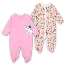 Load image into Gallery viewer, Newborn Baby Girl Clothes Babies Footed Pajamas Romper Jumpsuit Lucky Child Infant Boys 0-12 Months Clothing