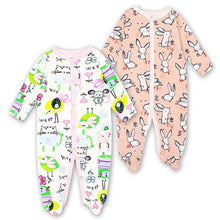 Load image into Gallery viewer, Newborn Baby Girl Clothes Babies Footed Pajamas Romper Jumpsuit Lucky Child Infant Boys 0-12 Months Clothing