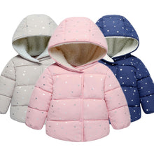 Load image into Gallery viewer, Baby Girls Coat &amp; Jacket Children Outerwear winter Hooded coats Winter Jacket Fashion Kids Coat children's Warm Girls clothing