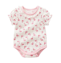 Load image into Gallery viewer, Adorable floral lace romper baby girls short sleeve jumpsuit summer cotton newborn body clothes infant bebe onesies