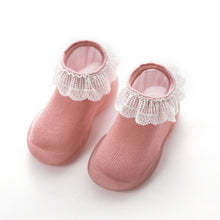 Load image into Gallery viewer, Baby Sock Shoes with Rubber Soles Infant Sock Newborn Spring Summer Autumn Children Floor Socks Shoes Anti Slip Soft Sole Sock