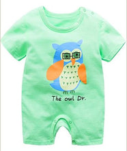 Load image into Gallery viewer, summer 2019 baby bodysuits 0-24M short sleeve body babies newborn baby girl boy clothes cotton infant bodysuit cartoon costume