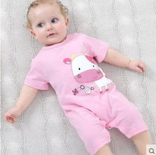 Load image into Gallery viewer, summer 2019 baby bodysuits 0-24M short sleeve body babies newborn baby girl boy clothes cotton infant bodysuit cartoon costume