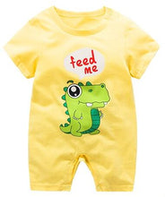 Load image into Gallery viewer, summer 2019 baby bodysuits 0-24M short sleeve body babies newborn baby girl boy clothes cotton infant bodysuit cartoon costume