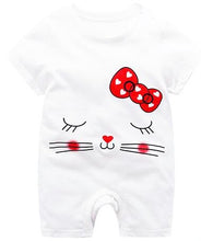 Load image into Gallery viewer, summer 2019 baby bodysuits 0-24M short sleeve body babies newborn baby girl boy clothes cotton infant bodysuit cartoon costume