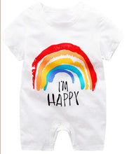 Load image into Gallery viewer, summer 2019 baby bodysuits 0-24M short sleeve body babies newborn baby girl boy clothes cotton infant bodysuit cartoon costume